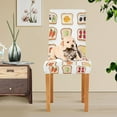 thumbnail image 4 of Yayeee 4 Pack Dining Chair Covers Stretch Parson Chairs Slipcovers Seat Protector, Various Toasts, 4 of 6