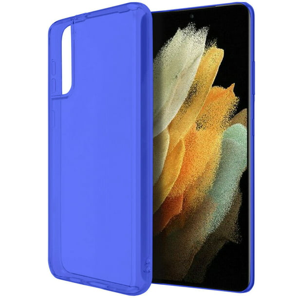 Kaleidio Case For Samsung Galaxy S21 5g 6 2 Wrap Flexible See Thru Tpu Gel Slim Fit Transparent Skin Cover See Thru Blue Walmart Com Walmart Com