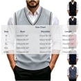 thumbnail image 5 of Maean Men Sweater Vest V Neck Knitted Pullover Sleeveless Sweaters Tops Vests Fall Winter Sweaters, 5 of 6