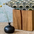 thumbnail image 3 of Geometric Fluffy Throw Pillow Cushion Cover, Overlapping Hexagonal Shapes with Retro Colored Chevron Elements Tile, Rectangle Accent Pillow Case, 26" x 16", Black Sky Blue Yellow, by Ambesonne, 3 of 5