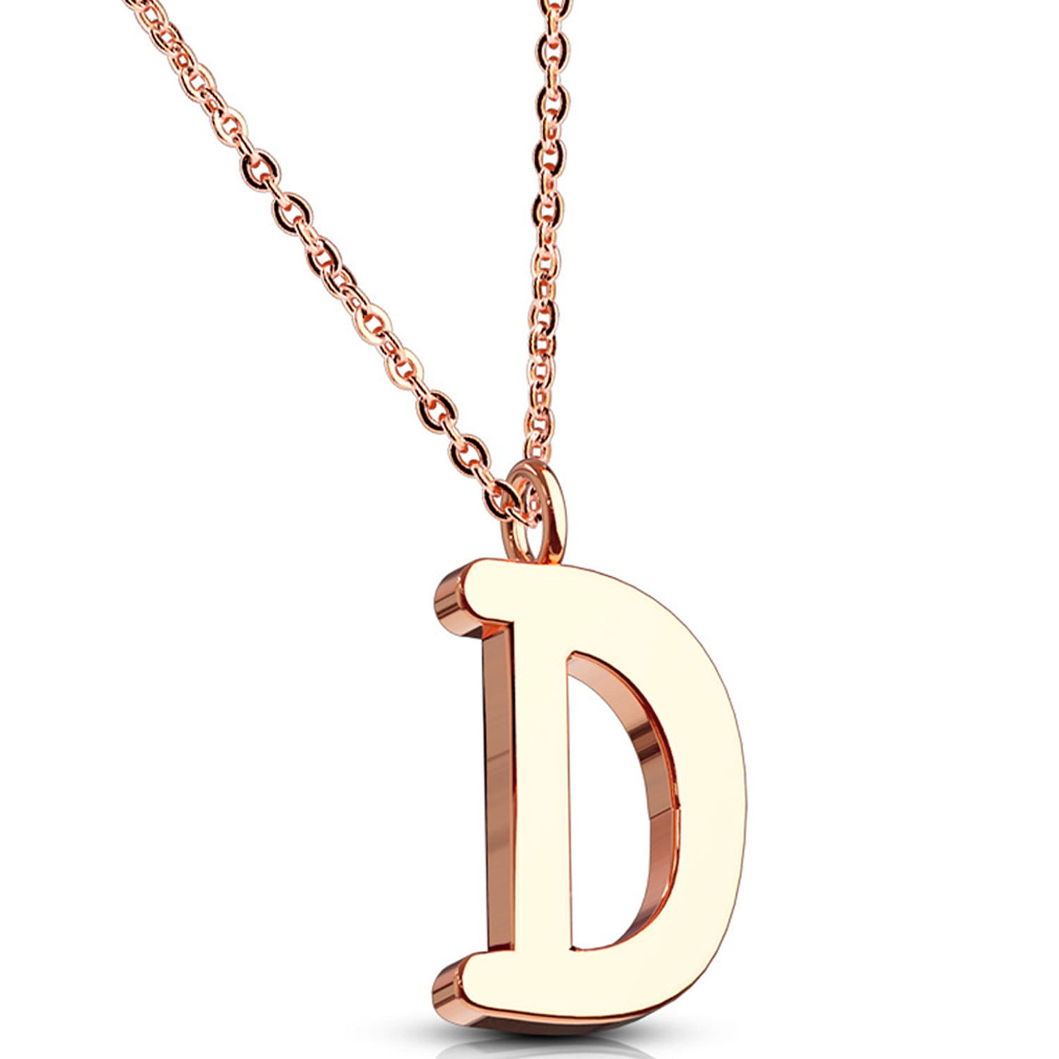 Name D Letter Charm NEW 925 Sterling Silver Tiny Initial Letter D Pendant