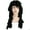 Black, variant on Morris Costumes Deluxe Alonge Wig