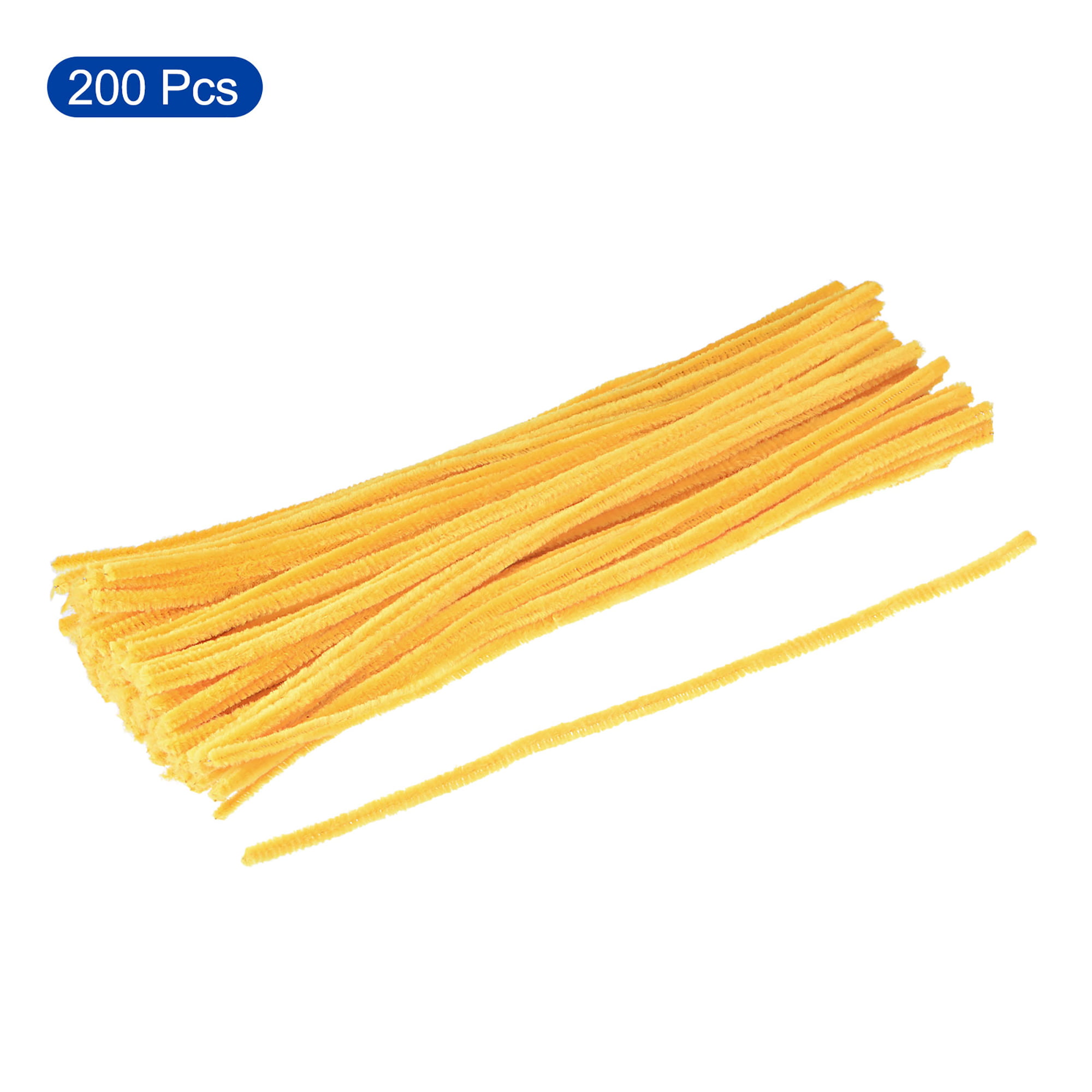 Yellow Pipe Cleaners, Chenille Stems for Craft and Embellishment