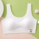 thumbnail image 5 of Penkiiy Chicas Suave Entrenamiento Bras, Sin Seamless First Bra Chicas Deportes Bras Longline Crop Bra, Pecho Doble Lined, 5 of 8