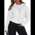 thumbnail image 1 of Sudaderas con Cremallera para Mujer, Conjuntos Casuales, Cárdigan, Ropa de Abrigo, Chaquetas de Invierno de Moda, Abrigos. L, 1 of 8