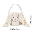 thumbnail image 3 of CREATITOY Plush Rabbit Bag Easter Egg Candy Handheld Tote Bag, 3 of 6