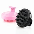 thumbnail image 1 of 2-Pack Scalp Care Brushes for All Hair Types - Gentle Massage Tool for Men, Women, and Pets (Black & Pink), 1 of 5