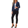 thumbnail image 2 of INSPIRE CHIC Notched Collar Blazer for Women's Long Sleeve Two Buttons Suit Office Work Blazers, 2 of 5