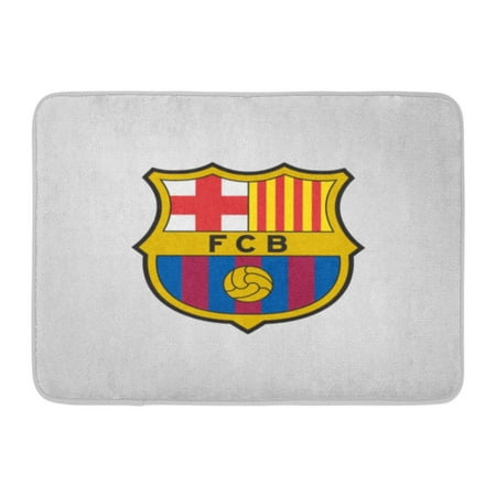 - GODPOK Barca Surabaya Indonesia Feb 2018 Barcelona Fc Professional Football Club Based in Catalonia Spain Brand Rug Doormat Bath Mat 23.6x15.7 inch