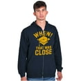 thumbnail image 5 of High School College Graduate Funny Zip Up Hoodie Men's Women's Brisco Brands S, 5 of 6