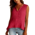 thumbnail image 6 of Womens Summer Clothes Kelon Womens Tank Tops V Neck Boho Tops Business Dressy Spring Summer Fashion Outfits Trendy Clothes, XL, 6 of 6
