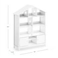 thumbnail image 3 of Martha Stewart Kids' Jr. Dollhouse Bookcase - Creamy White, 3 of 6