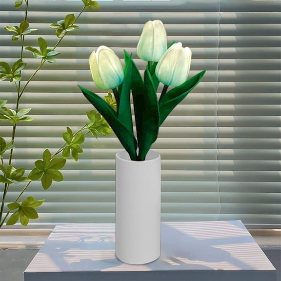 Latrodar Tulips Lamp Lights , Desk Lamp Led Simulation Tulips Night With Safe&Non-Toxic Decor For Home Decor Blue Home Essentials