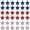 christmas decor, variant on 4Th Of July Decor 7Cm 3D Star Ornament, Patriotic Red Blue Silver Hanging Decoration For Independence Day Party, Christmas Tree, Home & Office Wall Decor, 10-Pack 5-Inch Stars