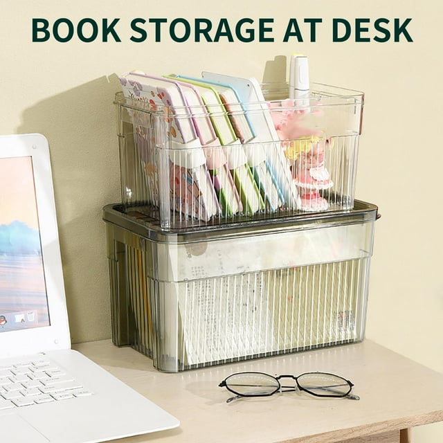 Agiferg Refrigerator Plastic Storage Room Organization And Storage Basket Stackable Food Refrigerator Sorting Box With Cutout Handle Suitable For Refriger Kitchens
