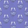 thumbnail image 1 of Ahgly Company Machine Washable Indoor Square Transitional Purple Mimosa Purple Area Rugs, 6' Square, 1 of 7