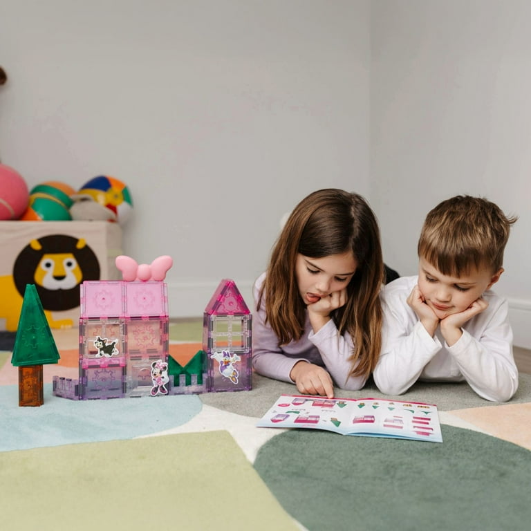 Official Disney Junior Minnie Mouse Magnetic Tile Set – 42-Piece