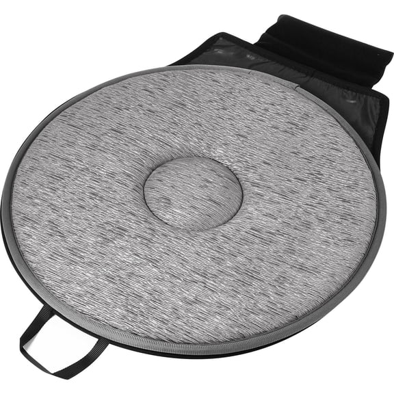 FRCOLOR Aid Seat Cushion Grey Breathable Car Cushion with 360 Degree Rotation for Elderly and Pregnant