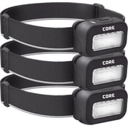CORE 500 Lumen 3AAA Headlamp, 3 Pack, Hands Free Lighting