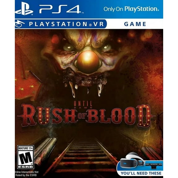 Restored Until Dawn: Rush of Blood (Sony PlayStation 4, 2016) Spooky Game (Refurbished)