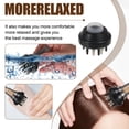 thumbnail image 4 of Vogacara Cepillo de masaje para el cuero cabelludo que nutre el cabello para obtener resultados óptimos, aplicador de raíz de cabello para Ayudas para vestirse con gancho de botón negro, 4 of 6