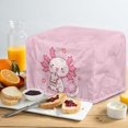 thumbnail image 4 of 2 Slice Toaster Covers Cute Axolotl Bread Maker Cover Pink Toaster Dust Cover Funny Kitchen Accessories Decor Small Appliance Cover Protection for Bread Machine, 4 of 7