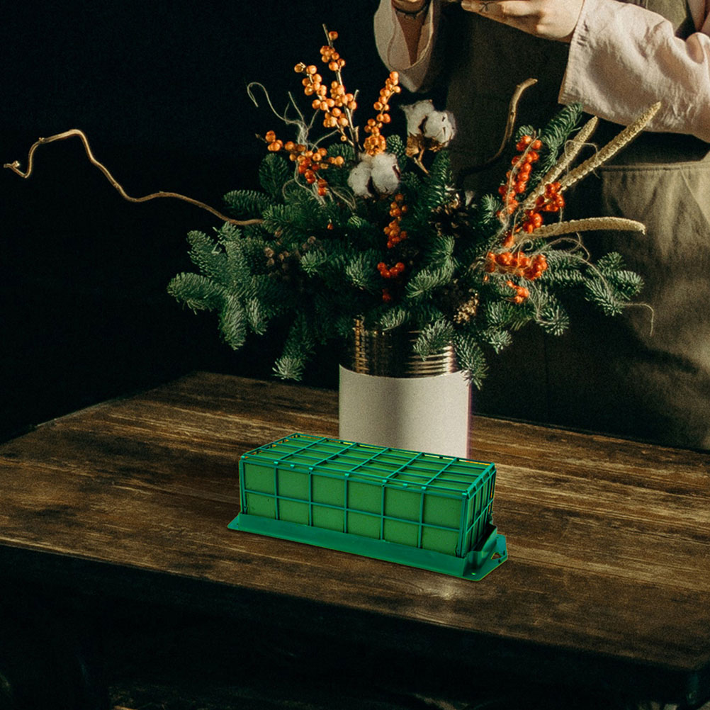 FENGGUIQU 2Pcs Green Floral Foam Cage for Table Flower Arrangement and Wedding Use