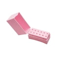 thumbnail image 4 of Soporte para brocas de uñas, cabezal de pulido, plegable, resistente al polvo, herramientas de manicura para uñas Rosado, 4 of 9