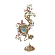 Katherines Collection Jeweled Golden Flamingo Tier Tray Tabletop Figurine 7 Inch