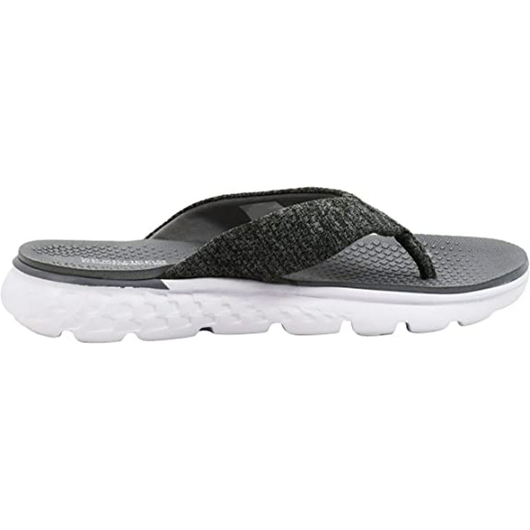 smør hundrede Klassificer Skechers Women's On The Go 400 Vivacity Thong Sandal Grey/White 7 -  Walmart.com