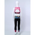 thumbnail image 6 of Hansber Kids Girls Athletic Sets for Gymnastics Sports Workout Fitness Outfits 2 Piece Tank Crop Tops Leopard 6, 6 of 7