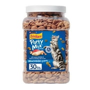 (2 pack) Purina Friskies Cat Treats, Party Mix Beachside Crunch, 30 oz.