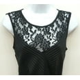 thumbnail image 2 of Metaphor Black Floral Lace, Pleated, Sheath Dress, Women's 6, 2 of 4