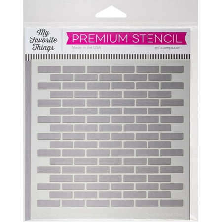 My Favorite Things Premium Stencil 6X6 Small Brick Wall
