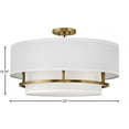 thumbnail image 5 of 38894LCB-Hinkley Lighting-Graham - 4 Light Large Semi-Flush Mount in Transitional Style - 23 Inches Wide by 13.75 Inches High-Lacquered Brass Finish, 5 of 7