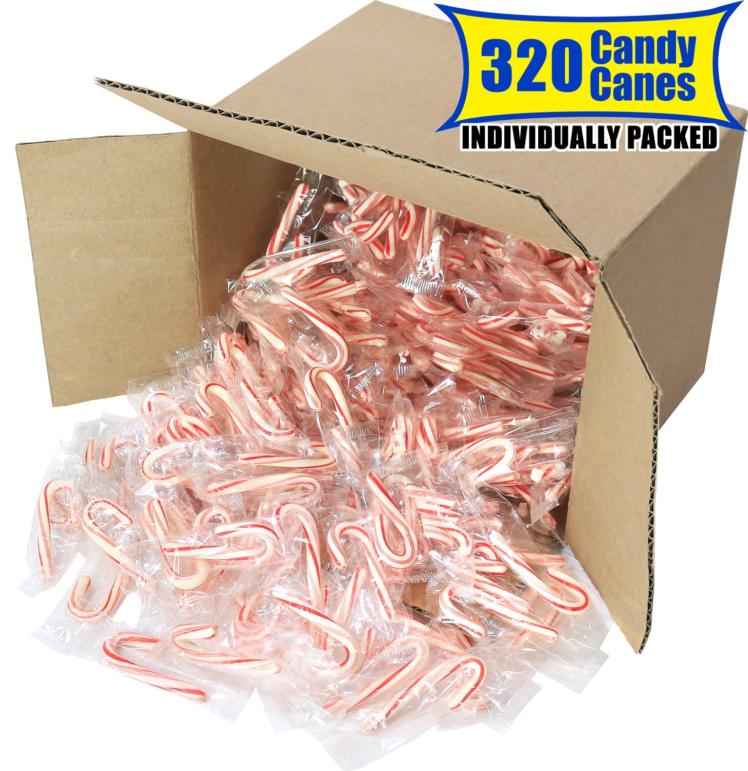 Greenco Candy Canes Individually Wrapped Red and White Candy Canes