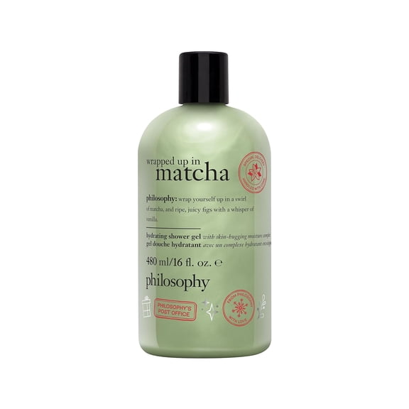 Philosophy Wrapped in a Matcha Hydrating Shower Gel, 16 oz – Moisturizing Body Cleanser