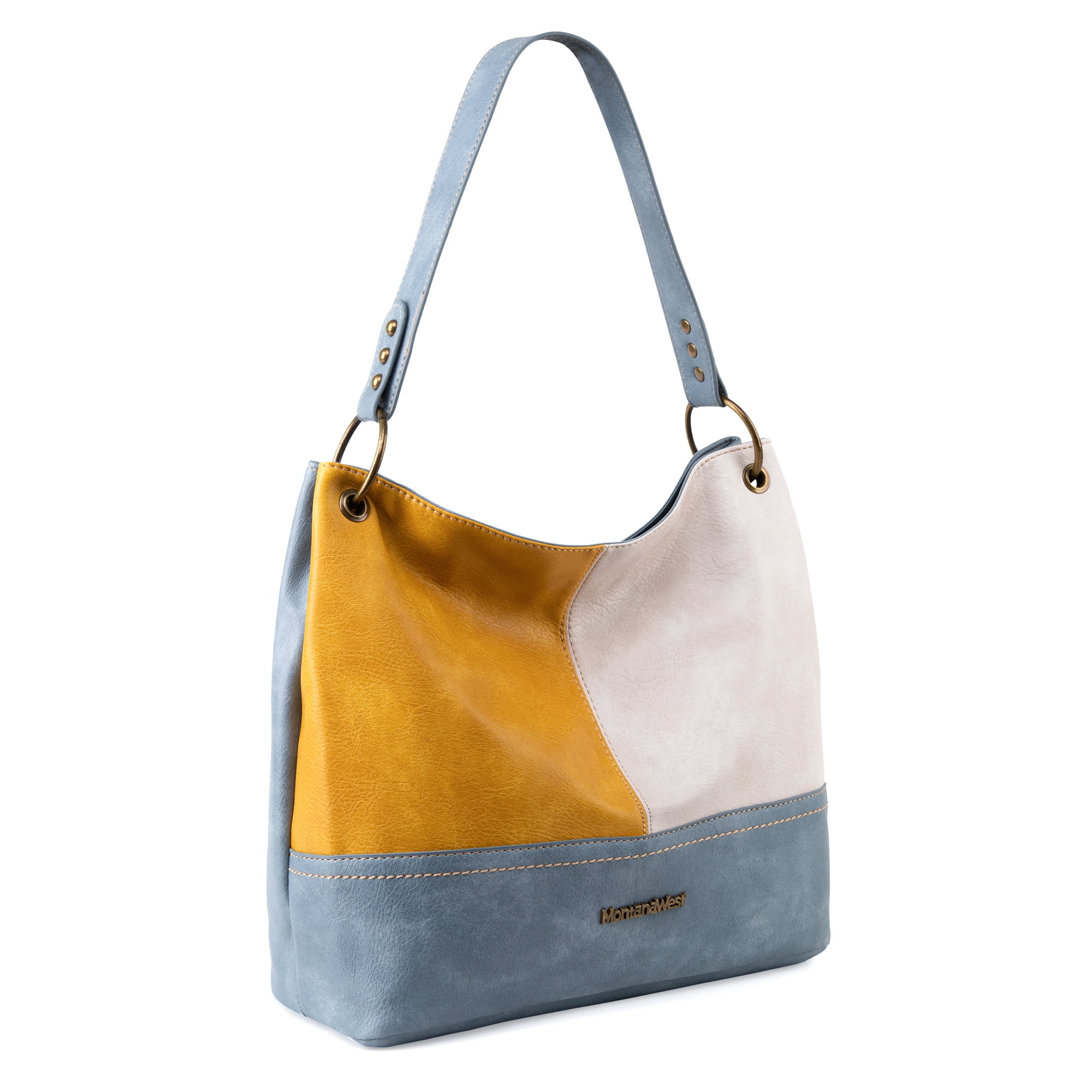 Montana West Purses for Women Hobo Shoulder Handbags with Zipper, Jean