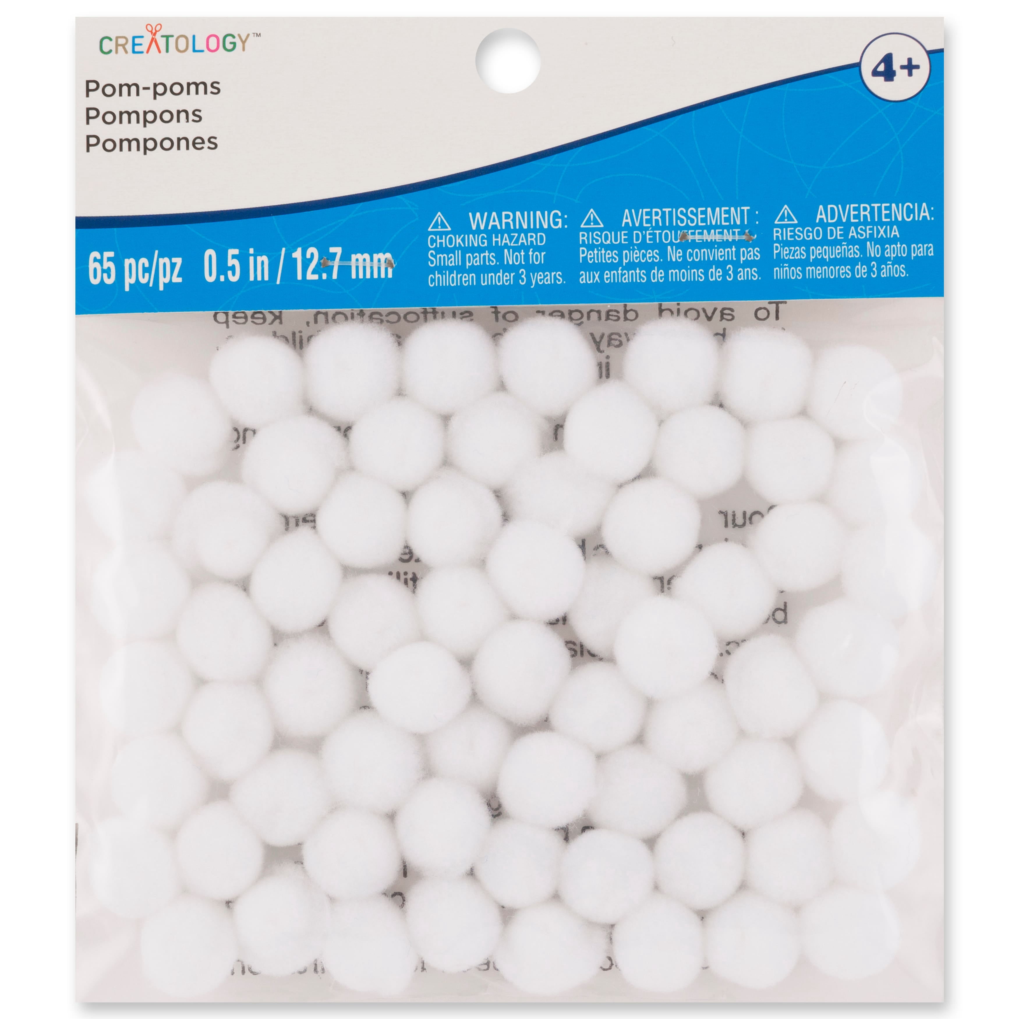 24 Packs: 65 ct. (1,560 total) 1/2" Pom Poms by Creatology™