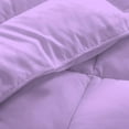thumbnail image 5 of 1 Piece Luxury Long Box Pattern Comforter By D.N.G. BEDDINGS Premium Super Soft, All Season, 800 Thread Count, 100% Egyptian Cotton, Oversized Super King Size Lilac Color, 5 of 5