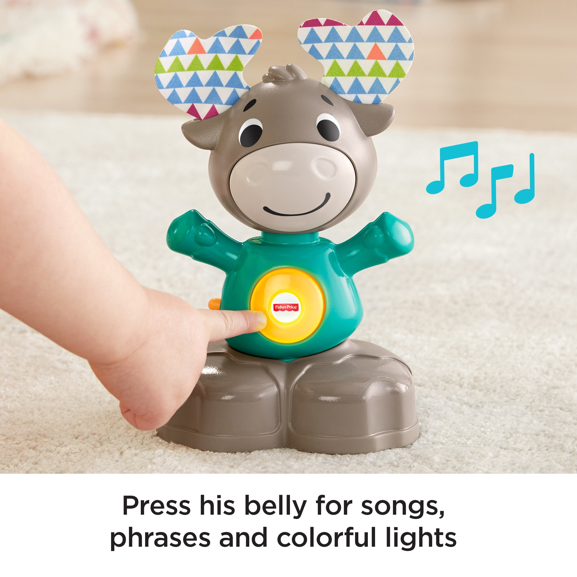 Fisher-Price Linkimals Musical Moose Baby & Toddler Learning Toy with Interactive Lights & Songs - image 5 of 7