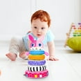 thumbnail image 3 of XFGOU full doll Toys and Hobbies Stacking & Nesting Circle Toy Soft Building Rings Stacker & Teethers Play With Early Educational Learning Stacking Tower Best Gift For 6+ Months Boys&Girls Plush toy, 3 of 8