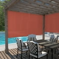 thumbnail image 4 of Coolaroo 6' x 6' Outdoor UV Blocking Cordless Solar Roller Shade Blind, Terracotta, 4 of 8