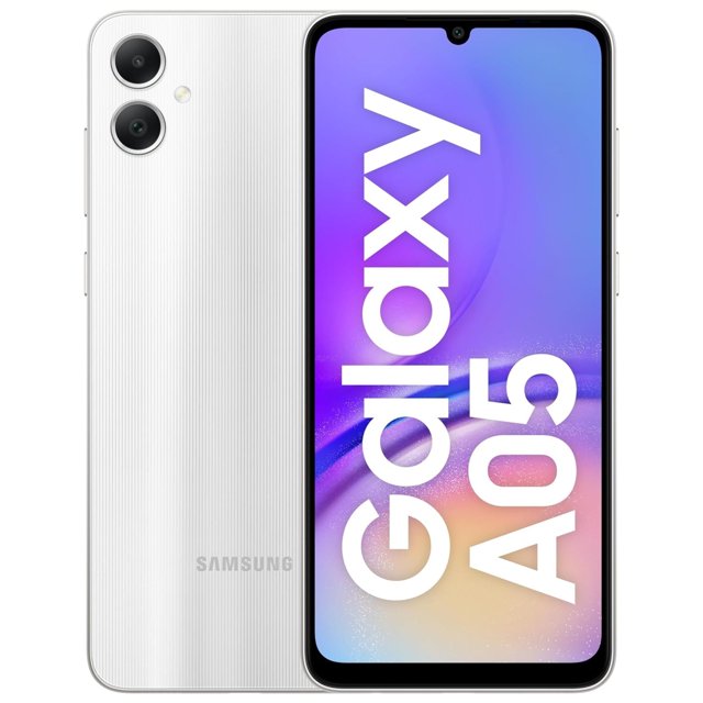 Samsung Galaxy A05 A055M 128 GB Dual SIM GSM Android Desbloqueado (Versión Latinoamérica) - Plateado