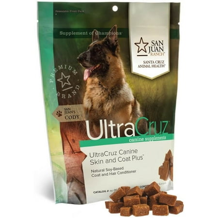 UPC: 0810500022651 | UltraCruz Canine Skin and Coat Plus Supplement for Dogs  60 Tasty Chews
