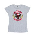 thumbnail image 1 of Netflix T-Shirt en Coton de Noël Stranger Things Hellfire pour Femmes, 1 of 2