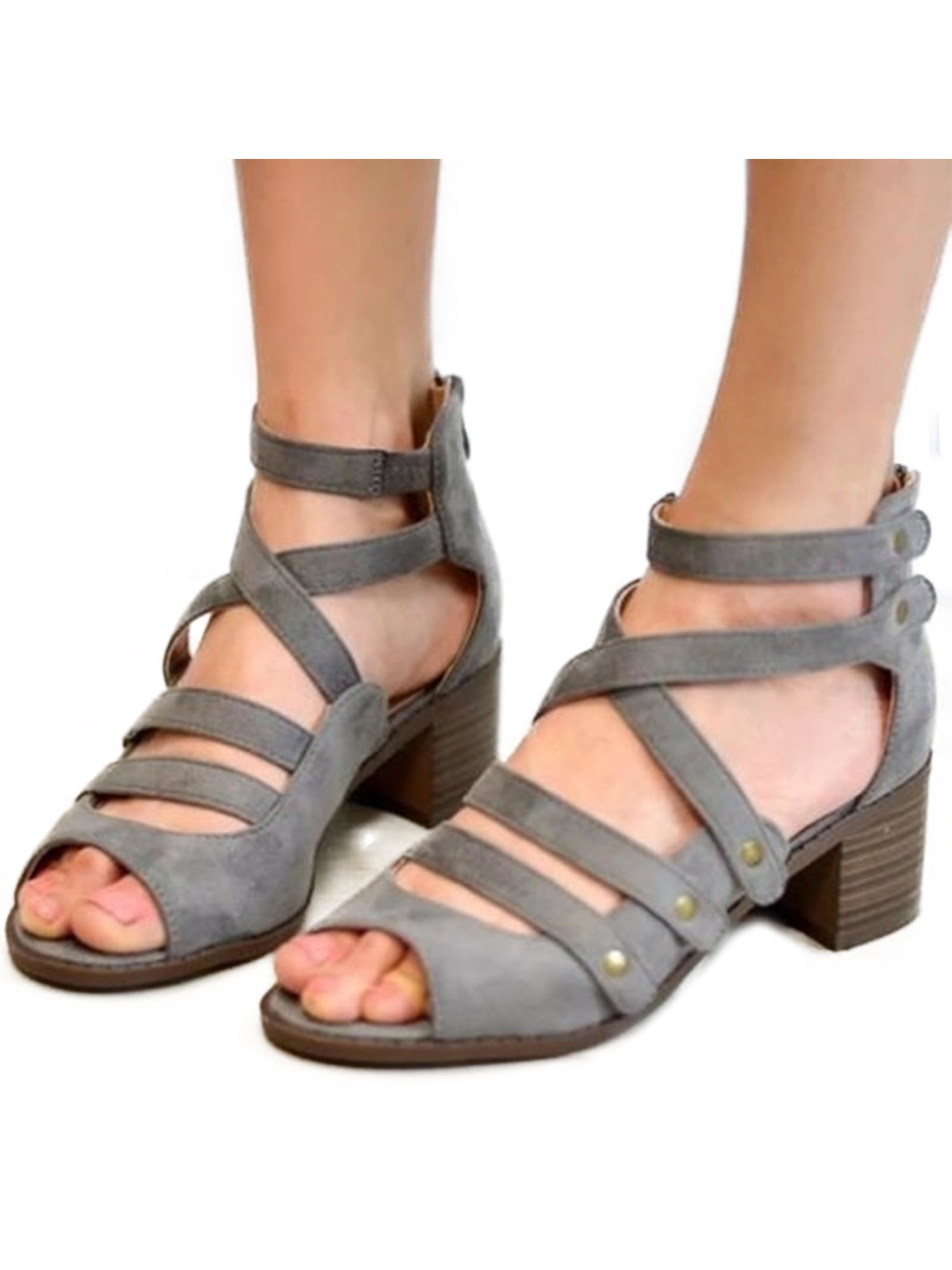 gladiator strappy heels