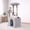 small Light grey, variant on 31.5 in Cat Tree, Multi-Level Cat Tree Tower， Cat Tower with Sisal Scratching Posts, Condos, Plush Perches, Hanging Cat Toys, Light Gray