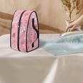 thumbnail image 3 of HELLHERO Pink Sewing and Roses Dustproof Travel Iron Organizer Large Size with Zipper Handle Most Iron, Case Only, 3 of 6