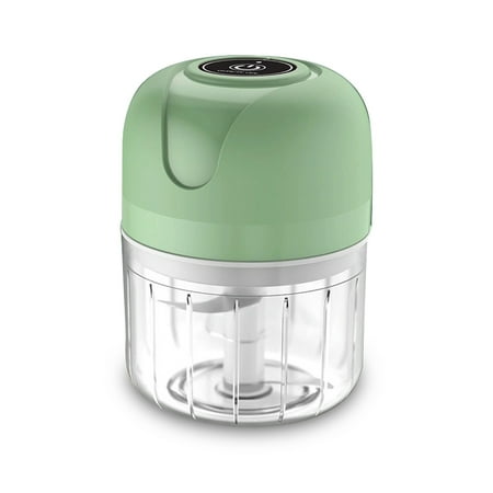 

maytalsoy USB Rechargeable Electric Vegetable Garlic Grinder Stainless Steel Portable Chopper Kitchen Home Chef Gadgets Accessories 250ML
